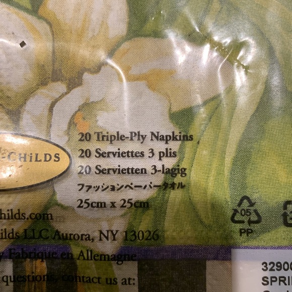 Brand New Rare Retired MACKENZIE CHILD'S Spring Hare Paper Napkins 20 Count Pack - Picture 3 of 7